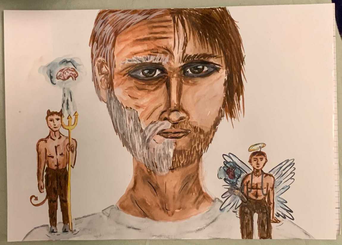 Faust „Zwei-Seelen-Collage“ - IGS-Mutterstadt